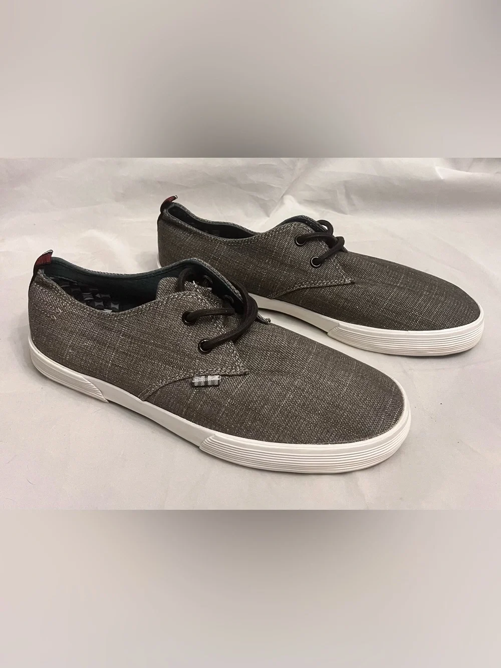 Ben Sherman Men's Casual Canvas Lace-Up Sneakers in Brown